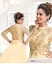 Kiteshop Partywear Designer Cream Gown Suit